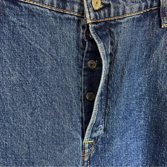 Levi’s Ribcage Straight Ankle Jeans 22W Long Button Fly - Picture 5 of 11